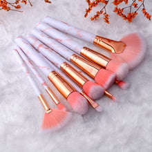 Load image into Gallery viewer, 10 Pcs Makeup Brushes Set Cosmetic Powder Eye Shadow Foundation Blush Blending