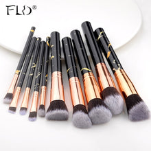 Load image into Gallery viewer, 10 Pcs Makeup Brushes Set Cosmetic Powder Eye Shadow Foundation Blush Blending