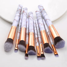 Load image into Gallery viewer, 10 Pcs Makeup Brushes Set Cosmetic Powder Eye Shadow Foundation Blush Blending