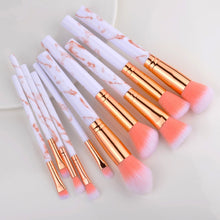 Load image into Gallery viewer, 10 Pcs Makeup Brushes Set Cosmetic Powder Eye Shadow Foundation Blush Blending